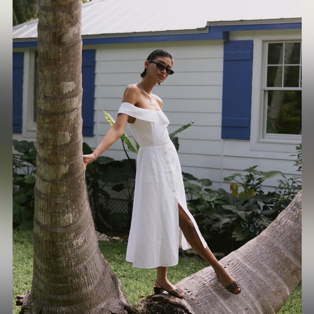 Reformation Adriel Linen Dress - NWT